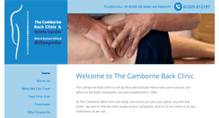 Desktop Screenshot of cambornebackclinic.co.uk